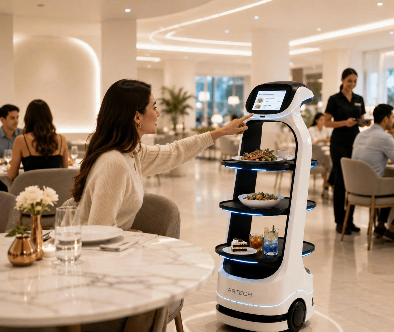 tương tác với robot