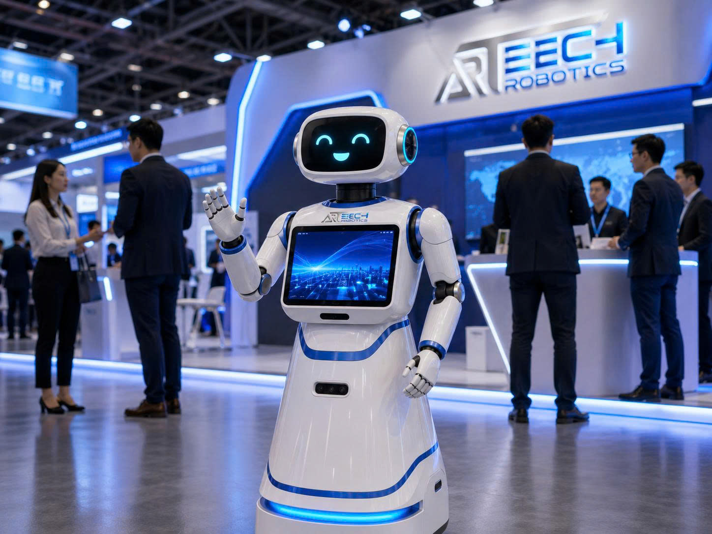 Robot mascot tại triển lãm
